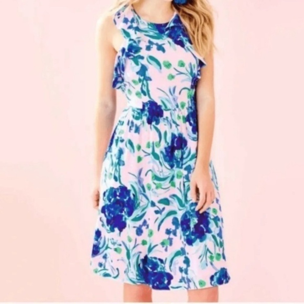 NWT Lilly Pulitzer Rory Dress, Pink Tropics Sweet Pea size 12